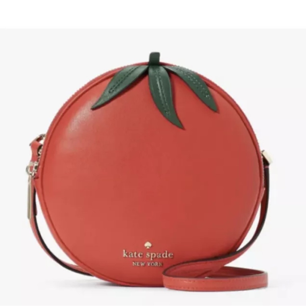 Kate Spade Double Mangia Tomato Top Handle Purse Small Crossbody Bag Novelty NWT